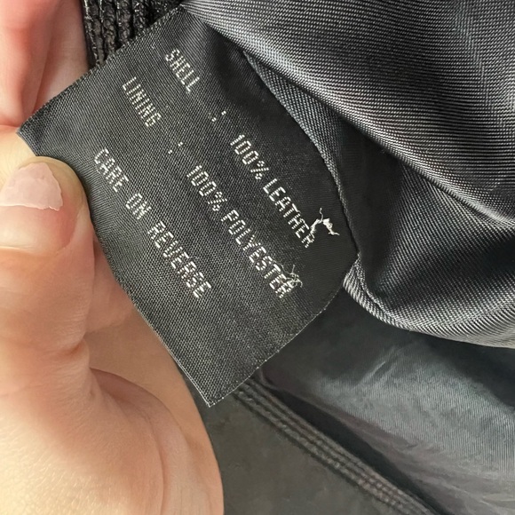 Y2K Colebrook Essentials Black Leather Jacket - Picture 3 of 4